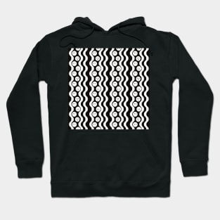 Wavy Lines Emojis Pattern Hoodie